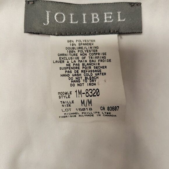 Jolibel Sleeveless White Lace Top with Ruffles Size M - Picture 4 of 8